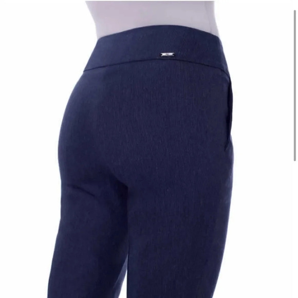 S.C & CO ladies tummy control pull-on pants 1 Blue 1 Black & White XXL - Picture 8 of 14